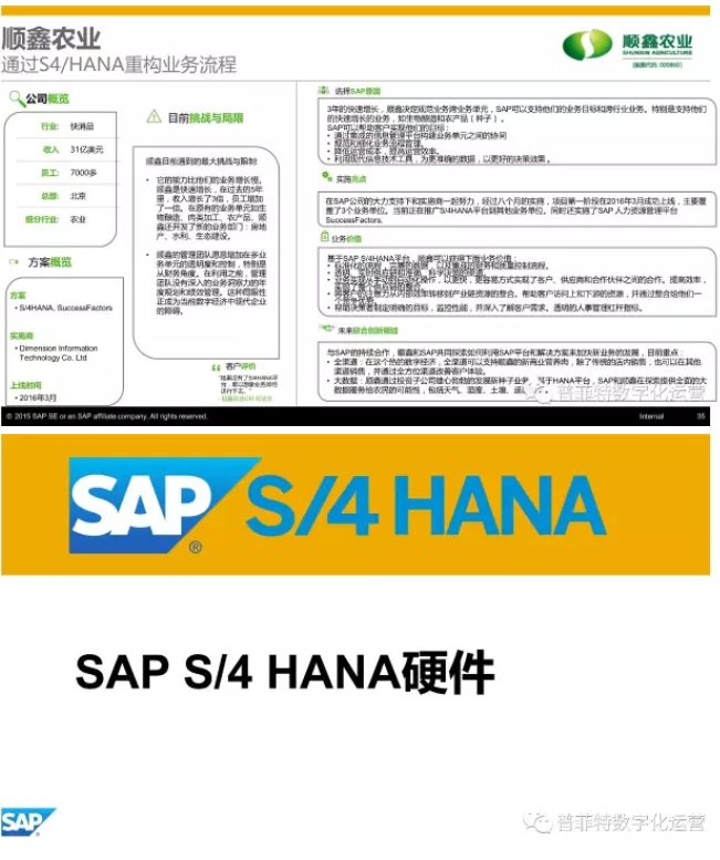 SAP S4HANA优势与特点